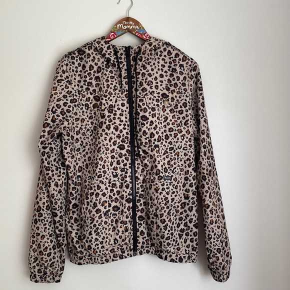 Volcom Jackets & Blazers - Volcom Enemy Lines leopard print windbreaker size large/14.